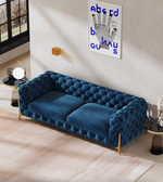 Aaron Two Seater Velvet Sofa