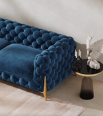 velvet two seater sofa