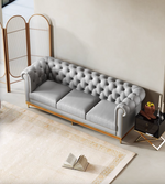 three seater leather sofa