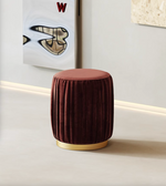 red Velvet Footstool