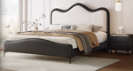 king size leather bed