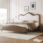 king size leather bed