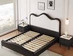 king size leather bed