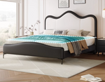 king size leather bed