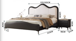 king size leather bed