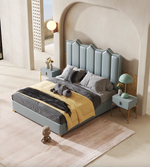 Blue King Size Bed