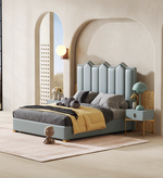 Blue King Size Bed