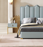 Blue King Size Bed