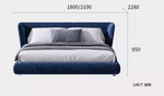 Blue King Size Bed