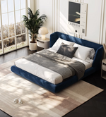 Blue King Size Bed