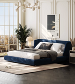 Blue King Size Bed