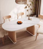 white top Dining Table