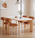 white square dining table