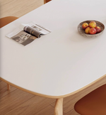 white square dining table