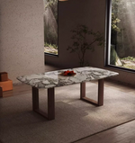 square marble dining table