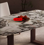 square marble dining table