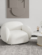 white Armchair Boucle