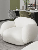 white Boucle Armchair