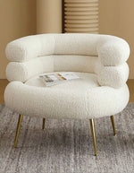 white Boucle chair