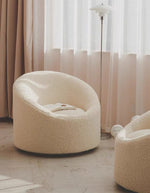 white wool Armchair