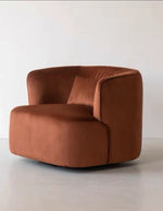 brown Velvet Armchair