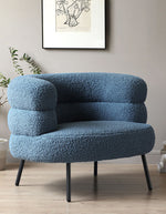 blue Boucle chair