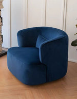 blue Velvet Armchair