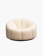 White Boucle Armchair