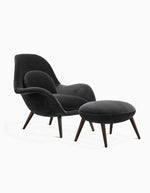 Black Velvet Lounge chair