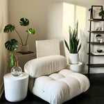 white sofa bed