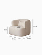 white Velvet Armchair