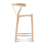 Wishbone Bar Stool Natural Ash｜ DC Concept